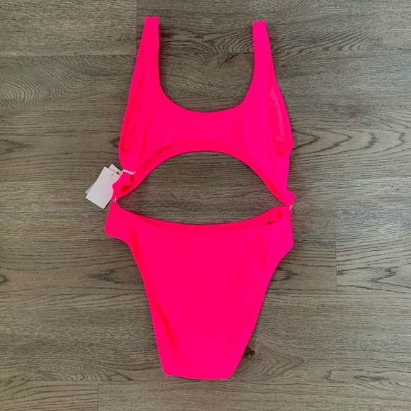 Good American Always Fits Cutout One-Piece Monokini Swimsuit - Size XL (4) - NWT - Picture 6 of 11